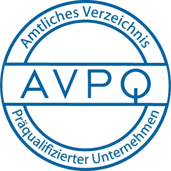 Siegel Amtliches Verzeichnis präqualifizierter Unternehmen (AVPQ)